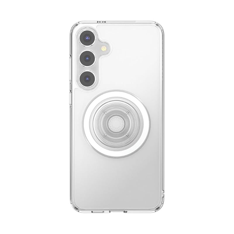 PopSockets Japan - ポップソケッツ ジャパン PopCase Samsung Galaxy ケース MagSafeラウンドポップグリップ付き MagSafe対応 Galaxy 用スマホケース - クリア - Samsung Galaxy Ca