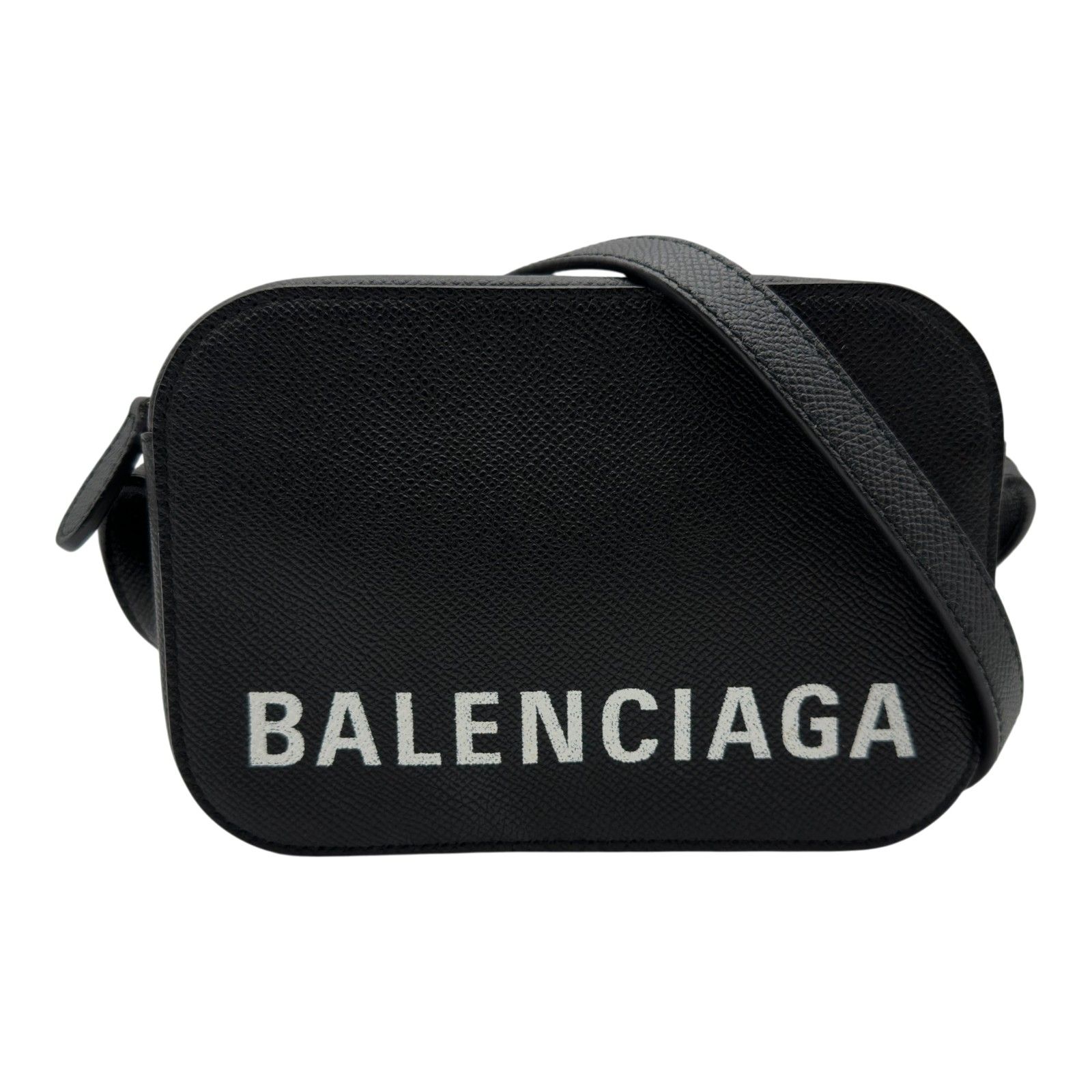 バレンシアガ BALENCIAGA ヴィル カメラバッグXS 558171 ブラック レザー レディース ショルダーバッグ