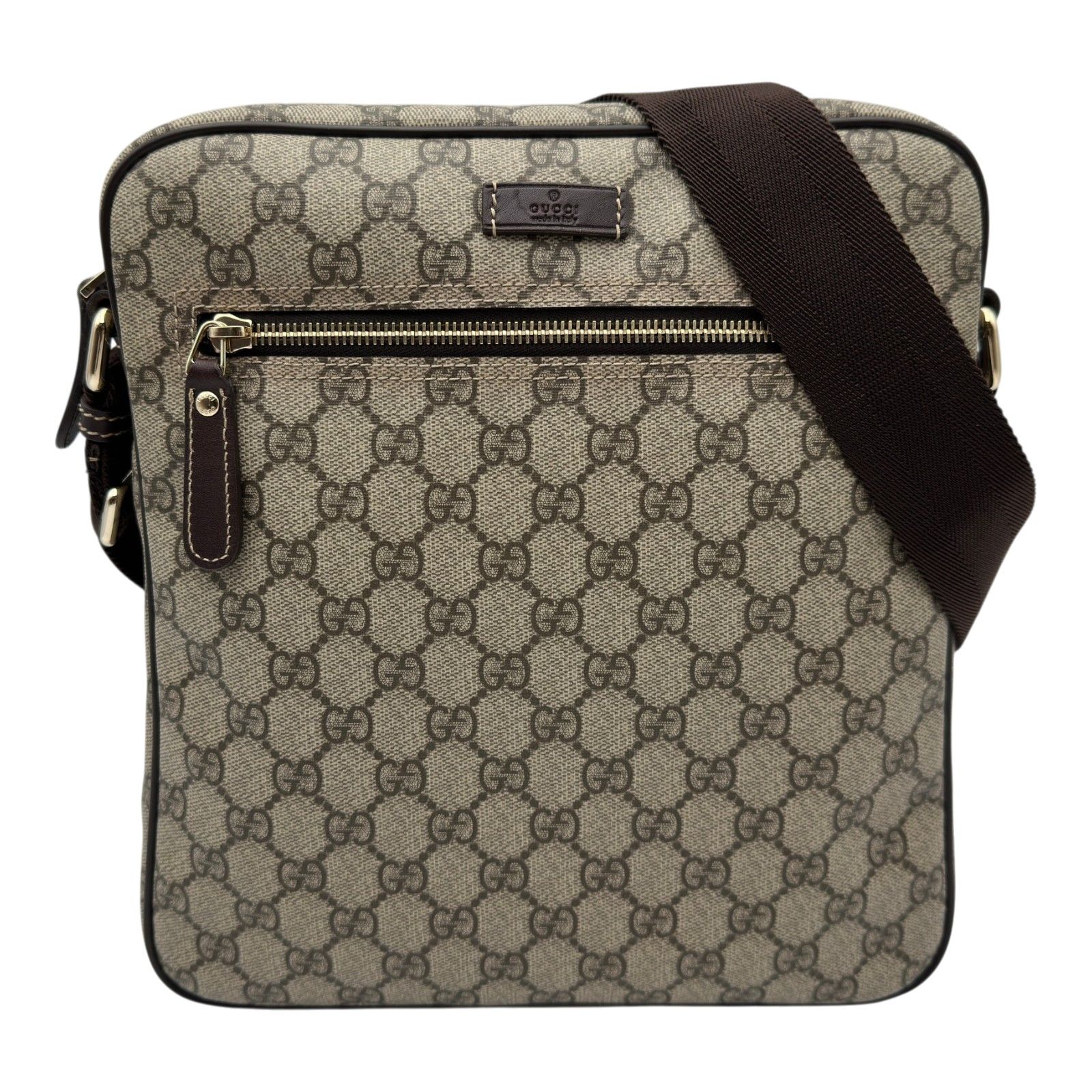 グッチ GUCCI GGスプリーム ショルダーバッグ 201448 ベージュ GGスプリーム/レザー レディース ショルダーバッグ