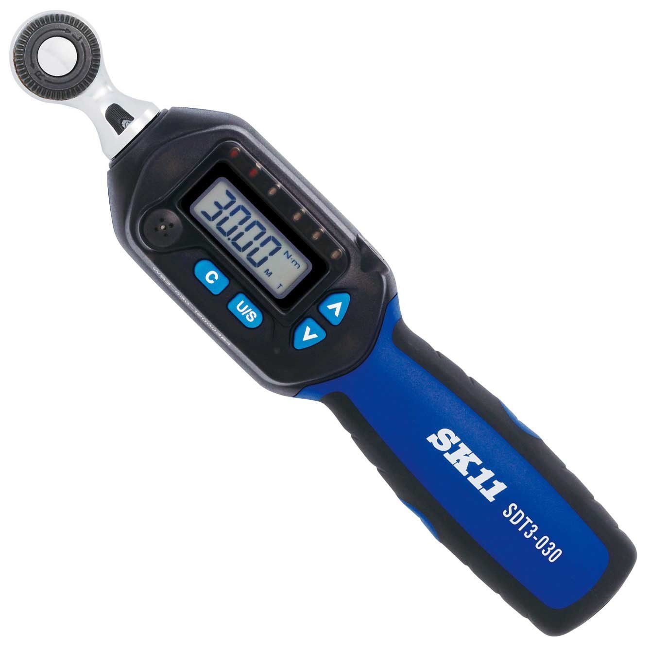 SK11(エスケー11) デジタルトルクレンチ 差込角 9.5mm 1.5~30N・m SDT3-030 [単品] [差込角9.5mm/測定範囲:1.5~30N・m]