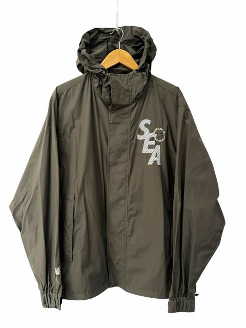 ウィンダンシー WIND AND SEA 22AW FIELD SHELL PARKA Olive ロゴ フィールド シェル パーカー ナイロン ジャケット WDS-JK-24 M オリーブ ブランド古着ベクトル 中古260610