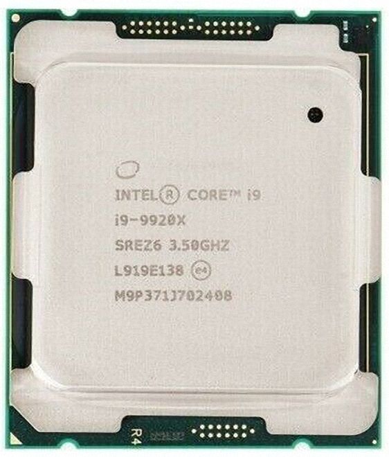 Intel Core i9-9920X SREZ6 12C 24T 3.5GHz to 4.5GHz Socket 2066 Skylake-X 14NM 19.25MB 165W Oct
