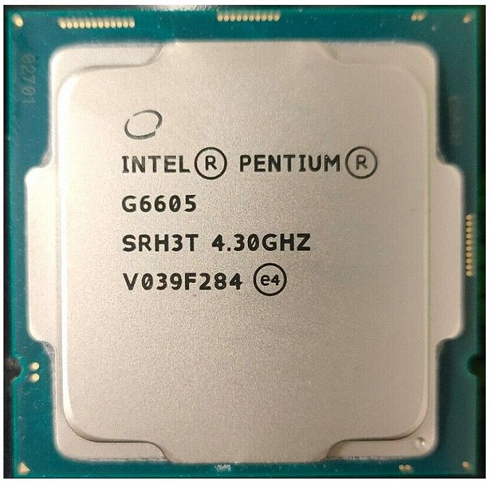 Intel Pentium Gold G6605 2C 4T 4.3GHz Socket 1200 Comet Lake-R 14NM 4MB 58W Mar 2021