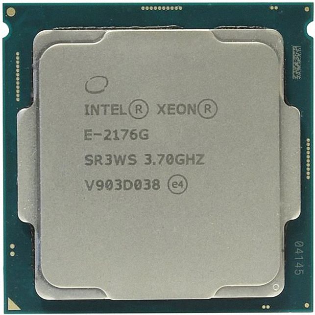 Intel Xeon E-2176G SR3WS 6C 12T 3.7GHz to 4.7GHz Socket 1151 Coffee Lake-S WS 14NM 12MB 80W Jul