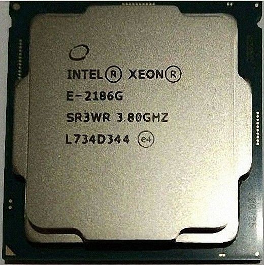 Intel Xeon E-2186G SR3WR 6C 12T 3.8GHz to 4.7GHz Socket 1151 Coffee Lake-S WS 14NM 12MB 95W May