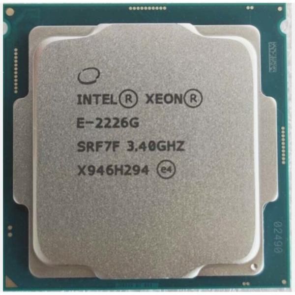 Intel Xeon E-2226G SRF7F 6C 3.4GHz to 4.7GHz Socket 1151 Coffee Lake-S WS 14NM 12MB 80W May 2019