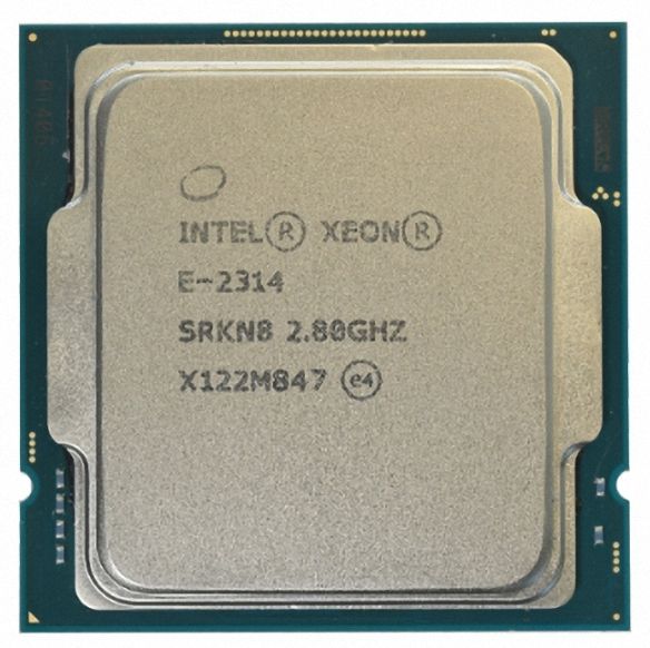 Intel Xeon E-2314 SRKN8 4C 2.8GHz to 4.5GHz Socket 1200 Rocket Lake-E 14NM 8MB 65W Sep 2021