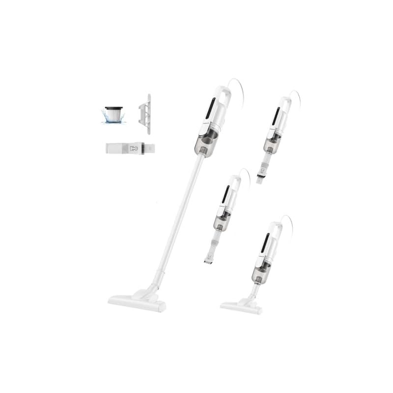 掃除機 コード式 45KPa強力吸引 5M電源コード Verslife C8PRO 1.1kg超軽量 遠心分離サイクロン式 コード式掃除機 スティッククリーナー 2WAY 多種類ノズル付き 回転ヘッド ハンディクリーナー HEPAフィルター 多層濾過 紙パック