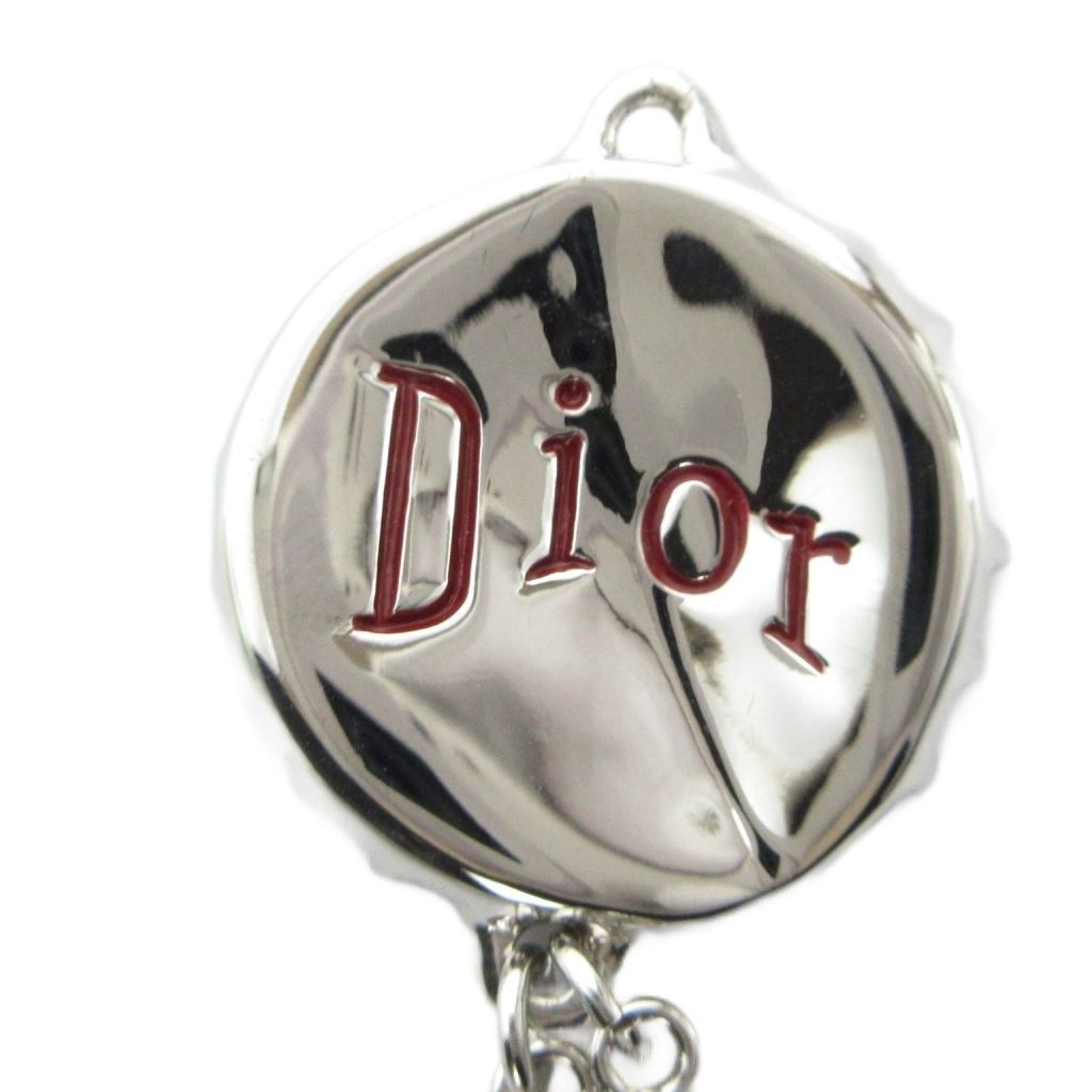 ディオール Dior ボトルキャップストラップ キーホルダー ロゴ シルバー色 ■GY18 /MQ ■OH