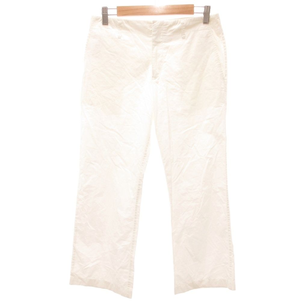 ジルサンダー JIL SANDER パンツ スラックス スリム クロップド丈 34 白 ホワイト /JS ■GY50