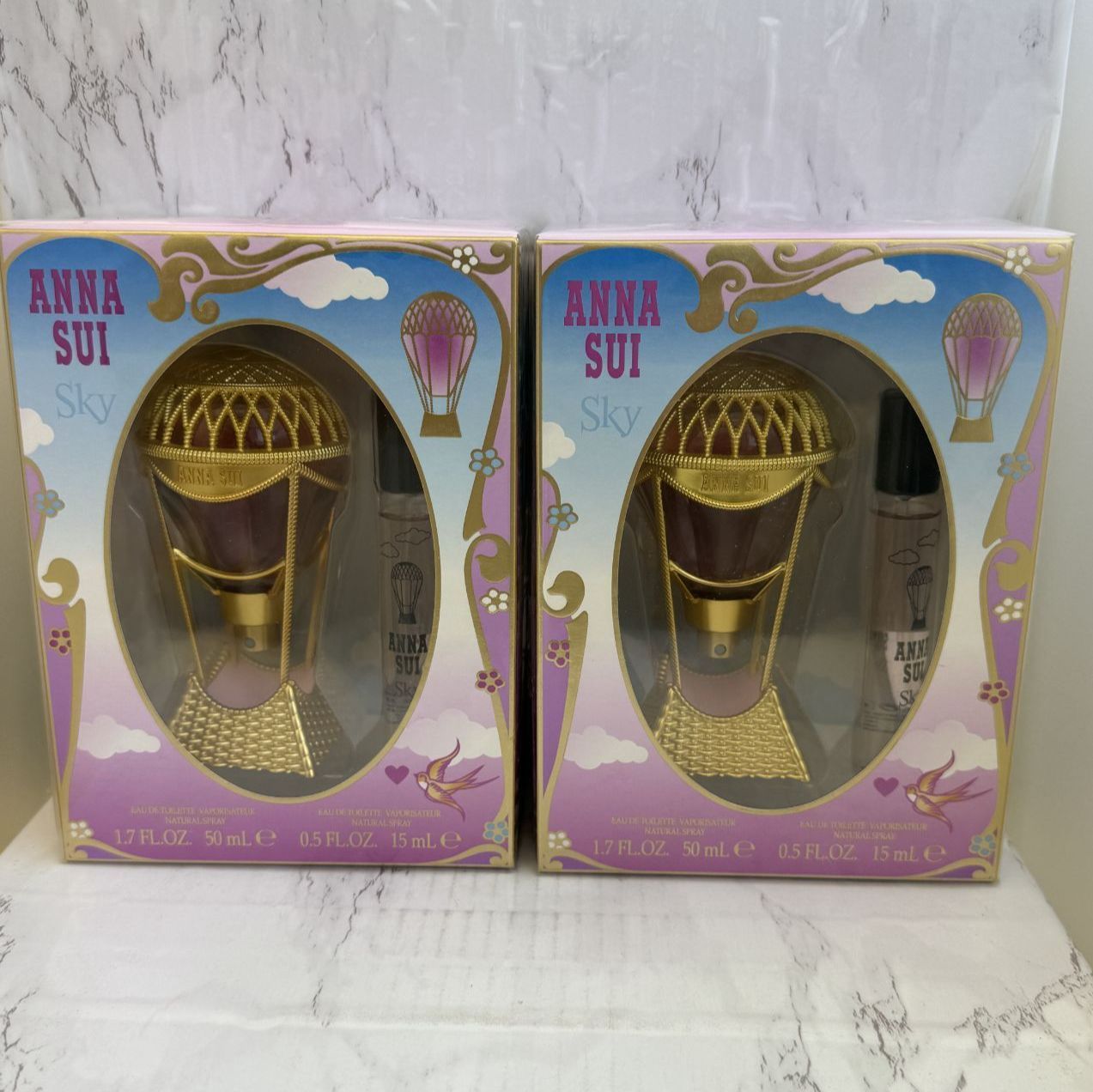 香水 ANNA SUI オードトワレ 2点まとめ売り 新品未開封 在庫限り】2個セット◇アナスイ ANNA SUI スカイ Sky トラベルデュオ