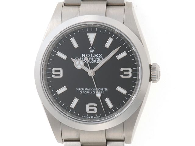ROLEX ロレックス エクスプローラーⅠ36 124270 腕時計 ステンレススチール ブラック文字盤 自動巻き メンズ【中古】472