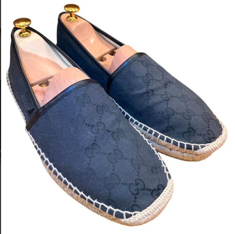 GUCCI グッチ エスパドリーユ 8.5 GGキャンバス 極美品