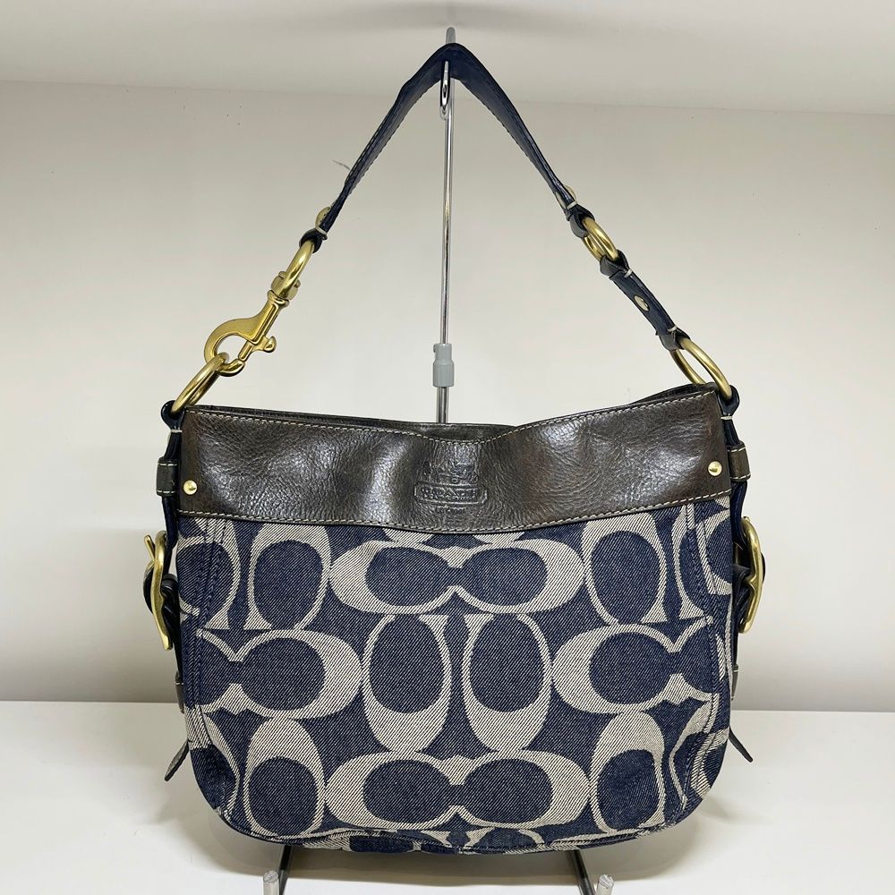 COACH【コーチ】12666 ワンショルダーバッグ デニム ゴールド ハンドバッグ 鞄 かばん レディース