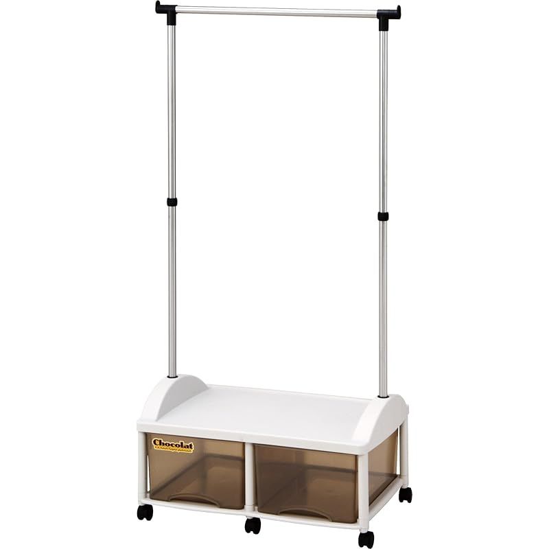 和泉化成 ショコラ ハンガーボックス2W型キャスター付 (66×44.5×高140cm)