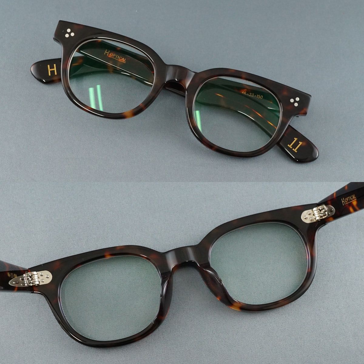 眼鏡 H OPTICAL USED美品 エイチオプティカル デミブラウン ユニ 