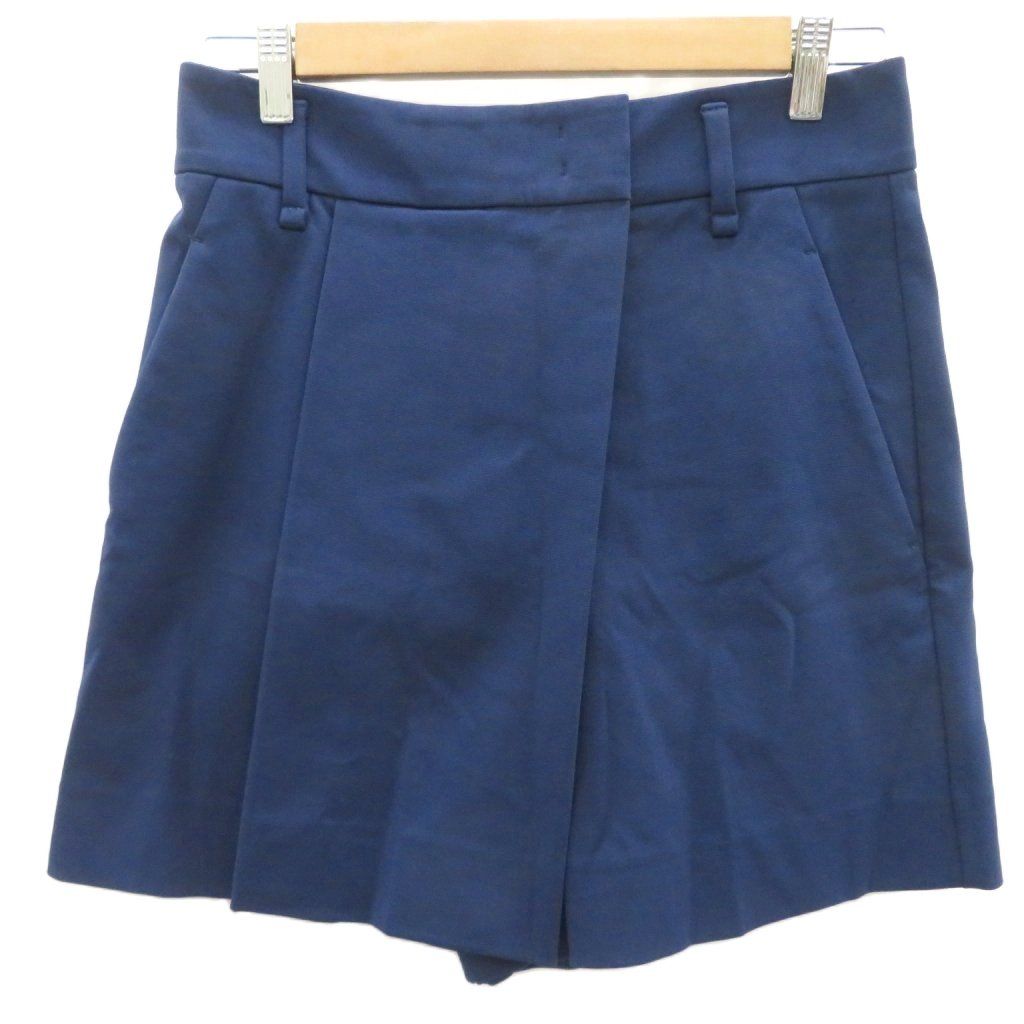 ジルサンダー JIL SANDER ショートパンツ キュロット 短パン 34 紺 ネイビー /SM20 ■GY19