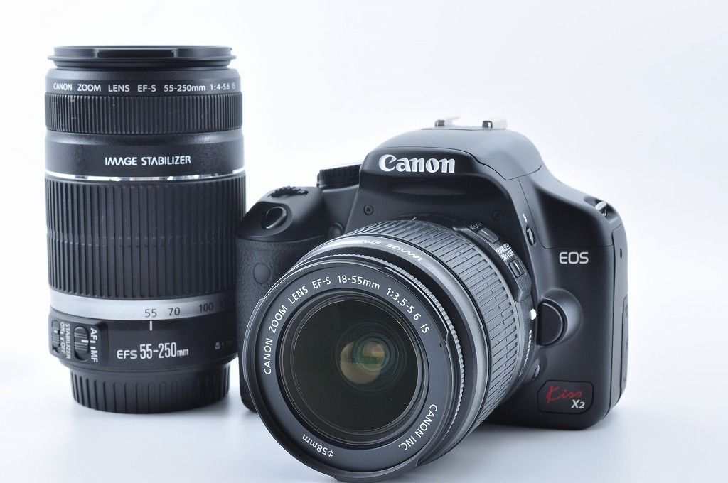 外観特上級】Canon EOS Kiss X2 ダブルズームキット キャノン #u9479