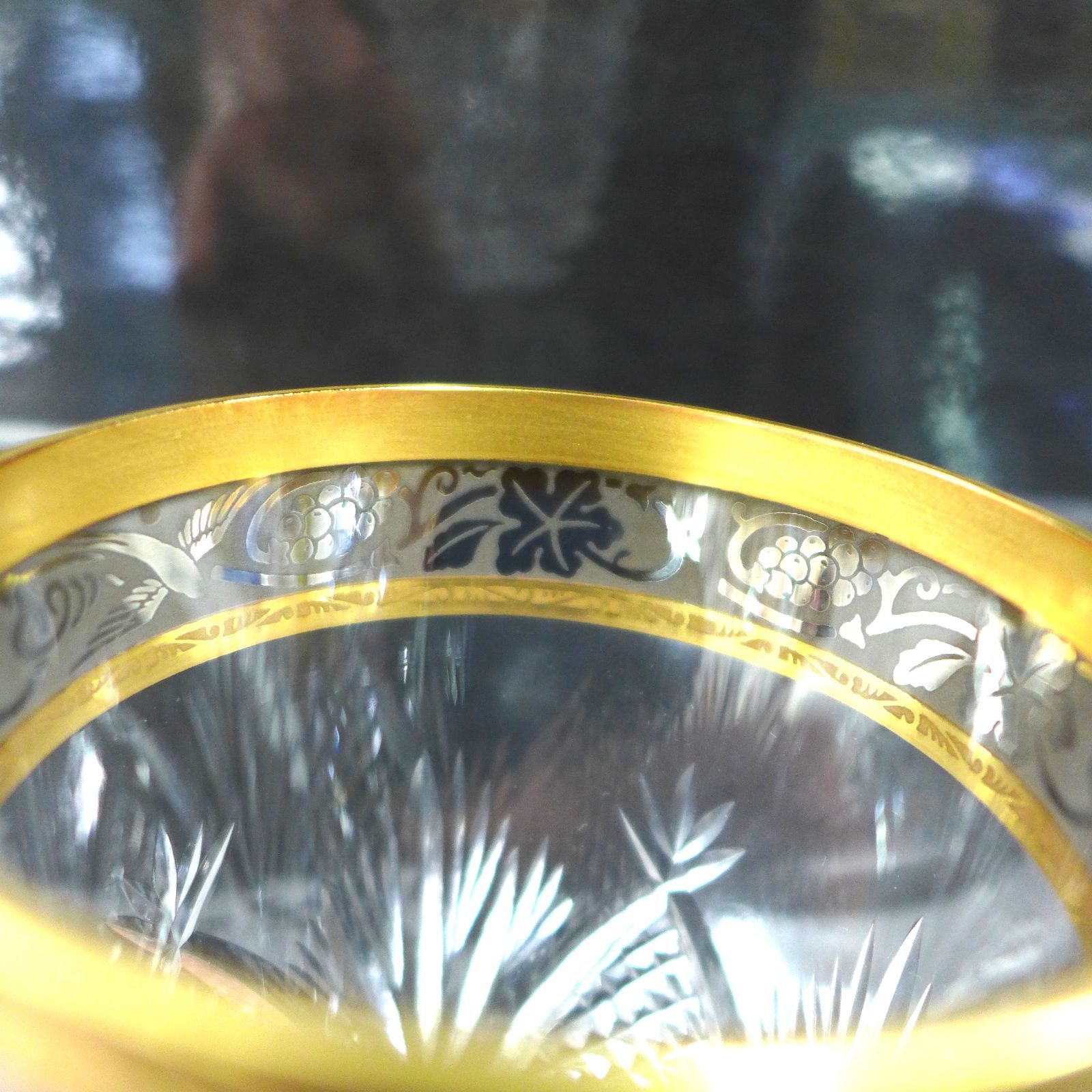 Noritake crystal ノリタケ クリスタル 金彩グラス ヴィンテージ 6客