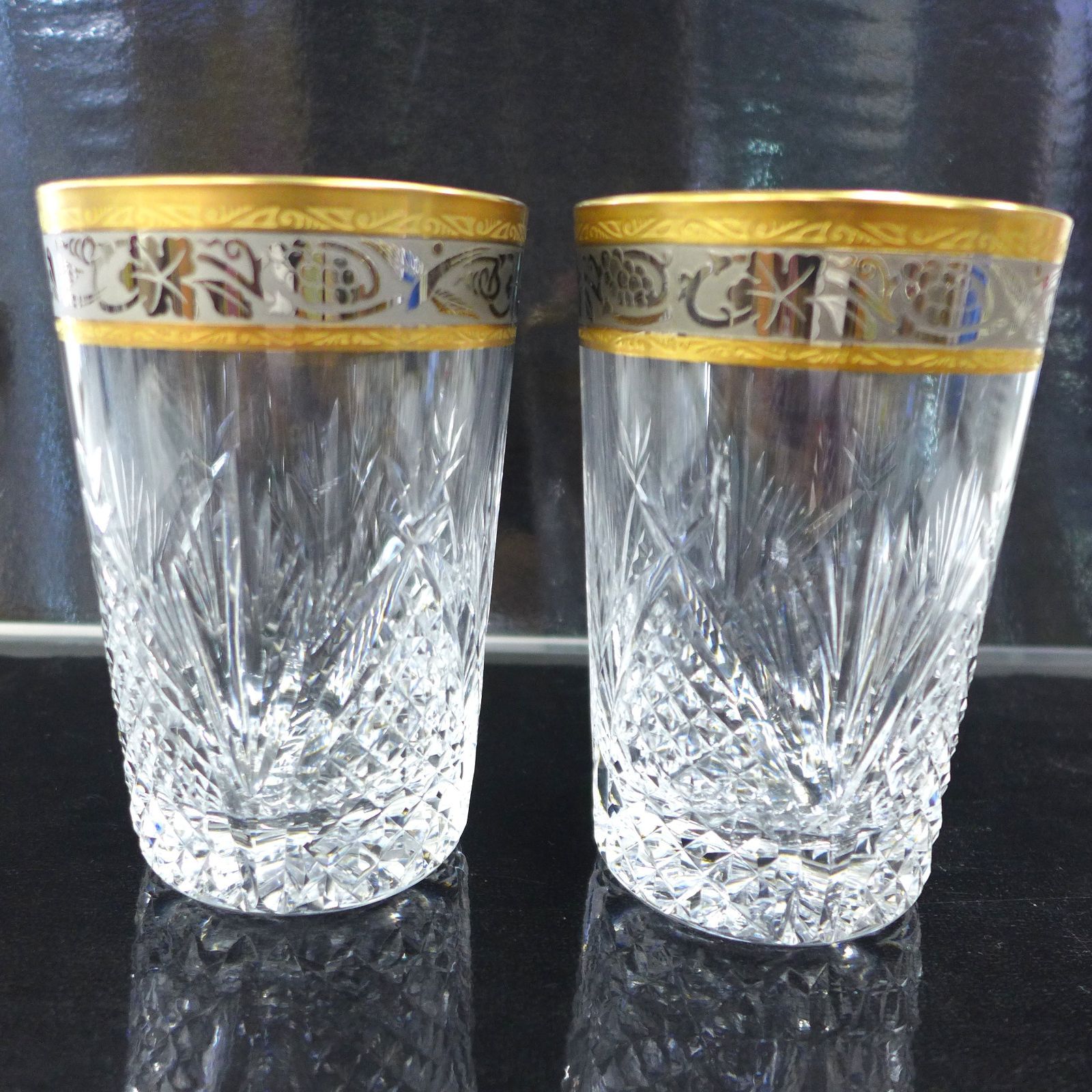 Noritake crystal ノリタケ クリスタル 金彩グラス ヴィンテージ 6客