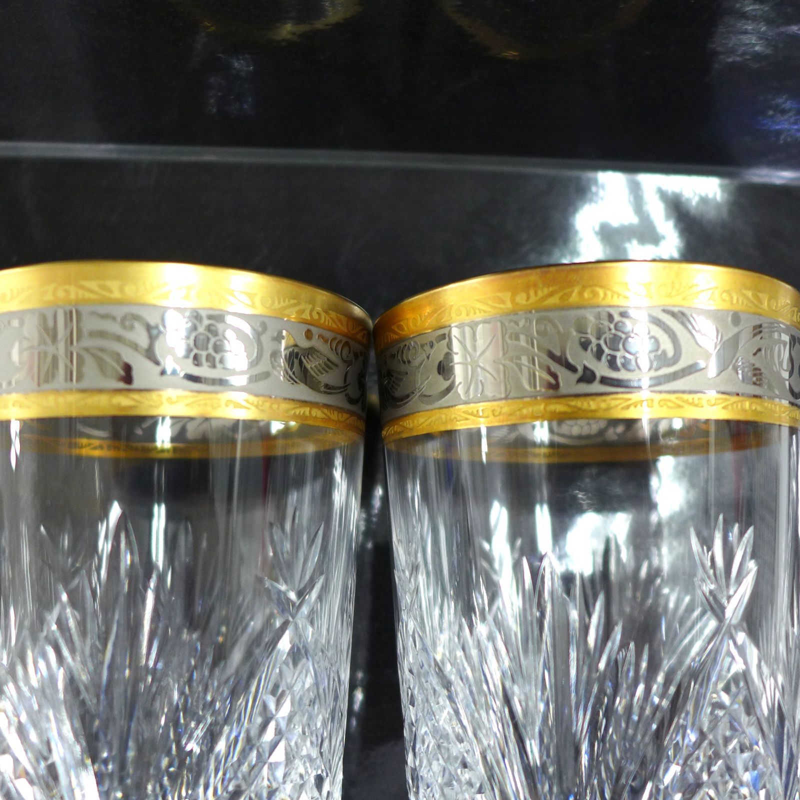 Noritake crystal ノリタケ クリスタル 金彩グラス ヴィンテージ 6客