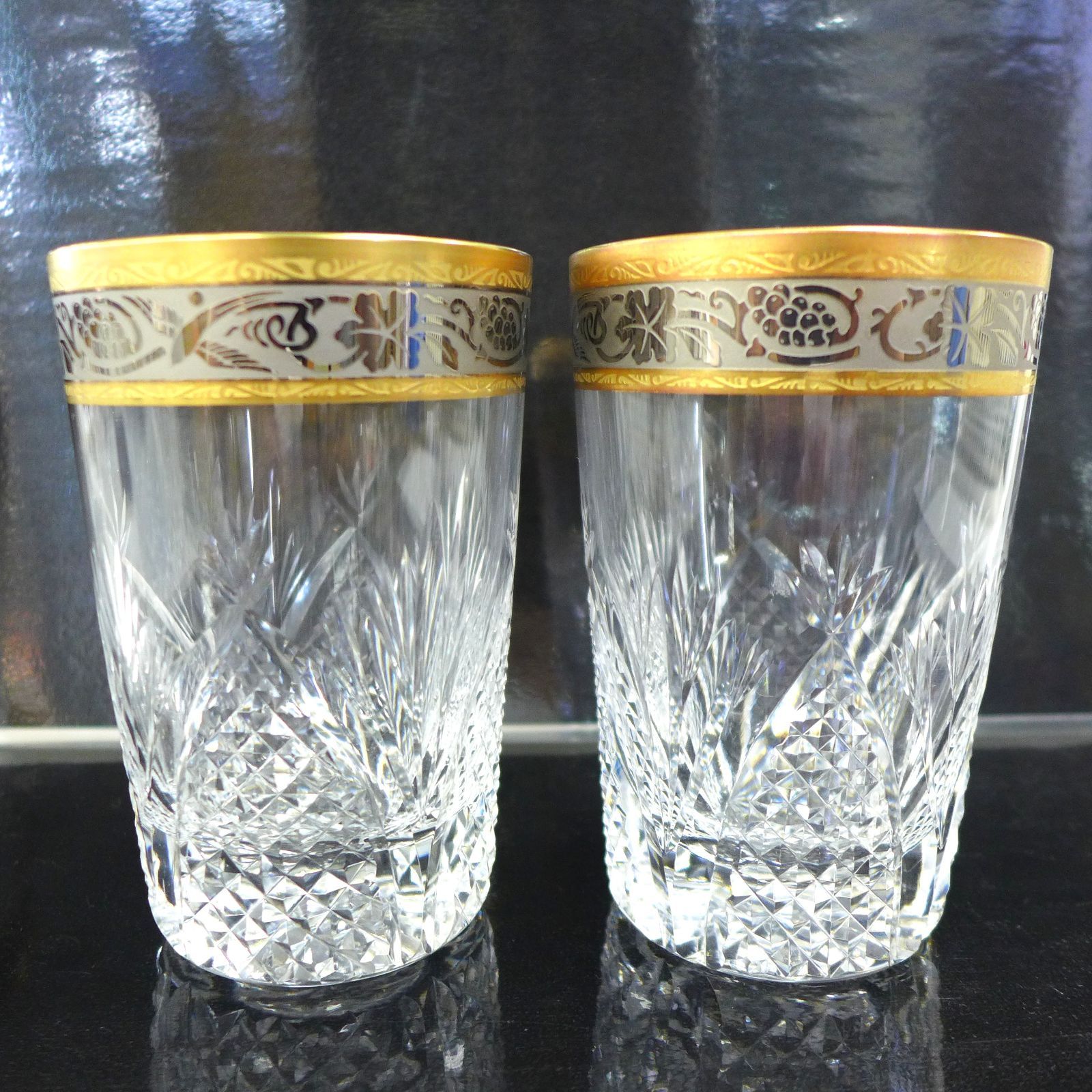 Noritake crystal ノリタケ クリスタル 金彩グラス ヴィンテージ 6客