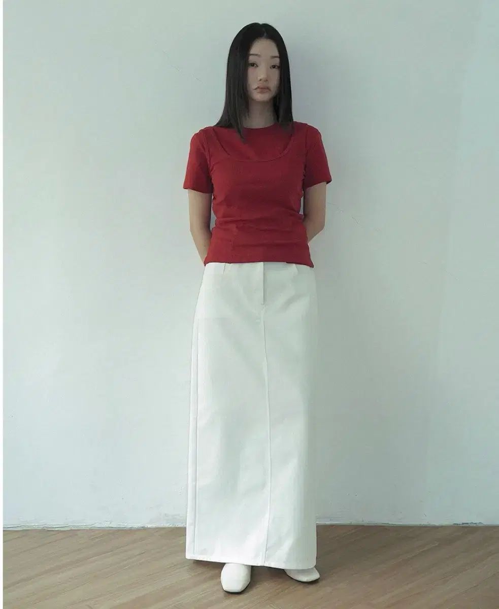 ハンオール hanoll ノード スカート (node skirt) white s｜詳細画像