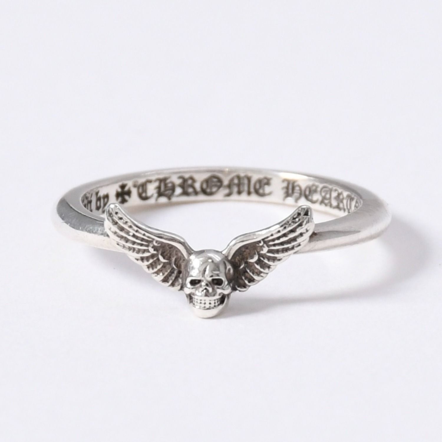 極美品 CHROME HEARTS クロムハーツ FOTI BBLGM MAHALIA フォティ マハリア バブルガムリング 重量1.42g サイズ6号 シルバー925 中古 4a003795