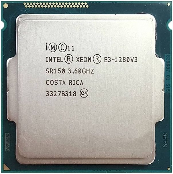 Intel Xeon E3-1280 v3 SR150 4C 8T 3.6GHz to 4GHz Socket 1150 Haswell-WS 22NM 8MB 82W Jun 2013