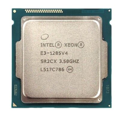 Intel Xeon E3-1285 v4 SR2CX 4C 8T 3.5GHz to 3.8GHz Socket 1150 Broadwell-DT 14NM 6MB 95W Jun