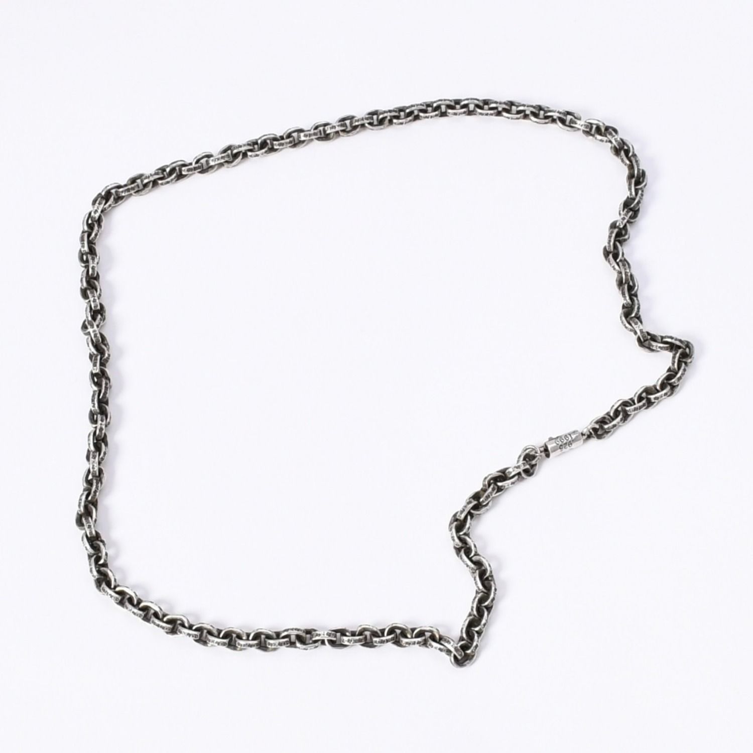 極美品 CHROME HEARTS クロムハーツ 20inch PAPER CHAIN NECKLACE 20インチ ペーパーチェーンネックレス 重量約41.05g 中古 4a003805