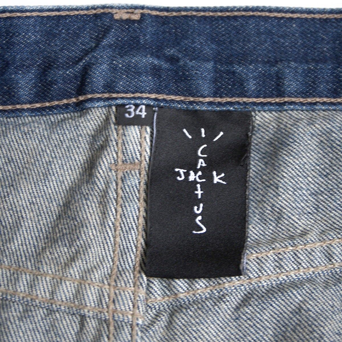 希少】FRAGMENT【× Travis Scott Cactus Jack denim】34 フラグメント