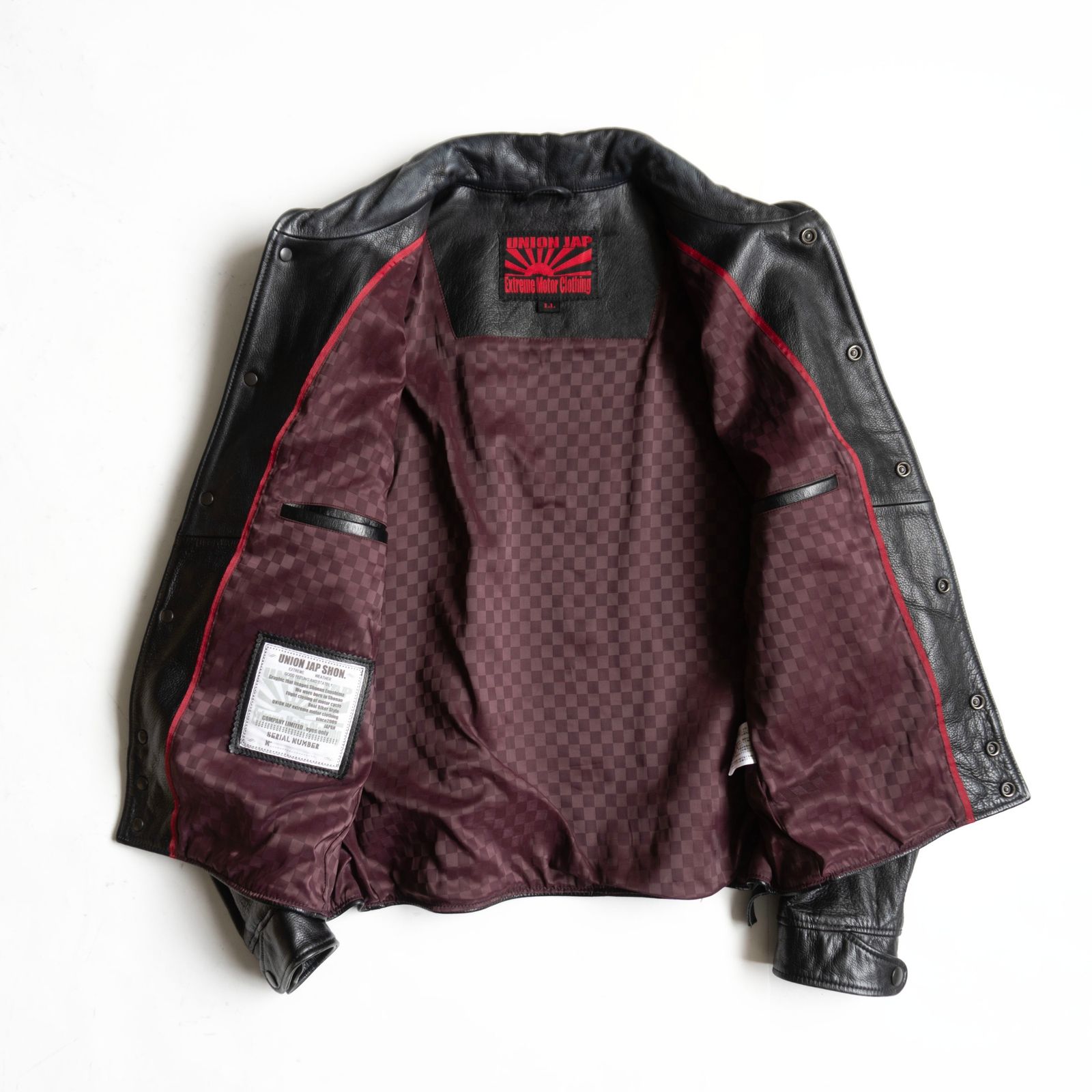 美品】Y'2 LEATHER×UNION JAP 【ステアオイル コサックジャケット】LL