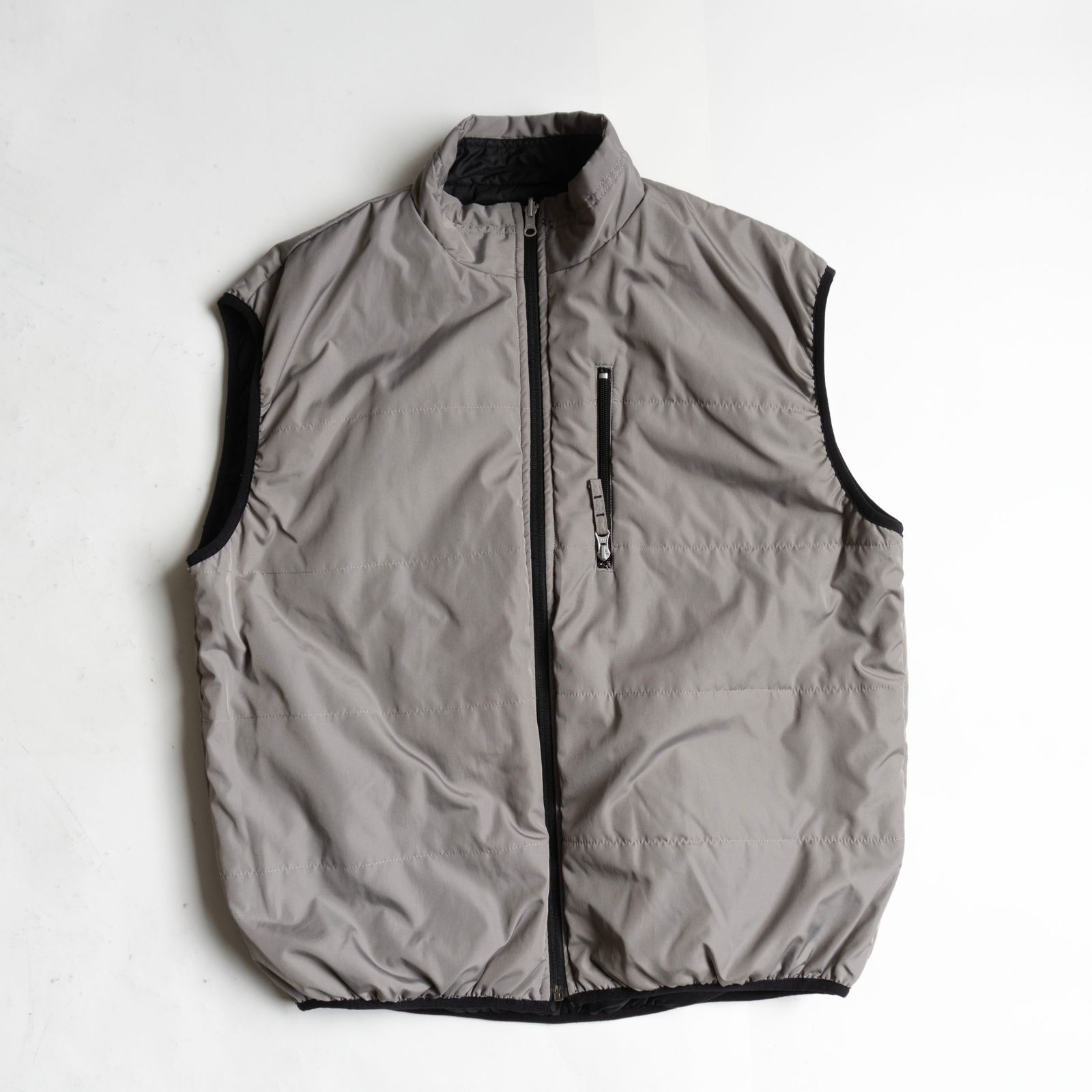 希少】OLD STUSSY【リバーシブル ナイロンベスト】XL 00s フルジップ