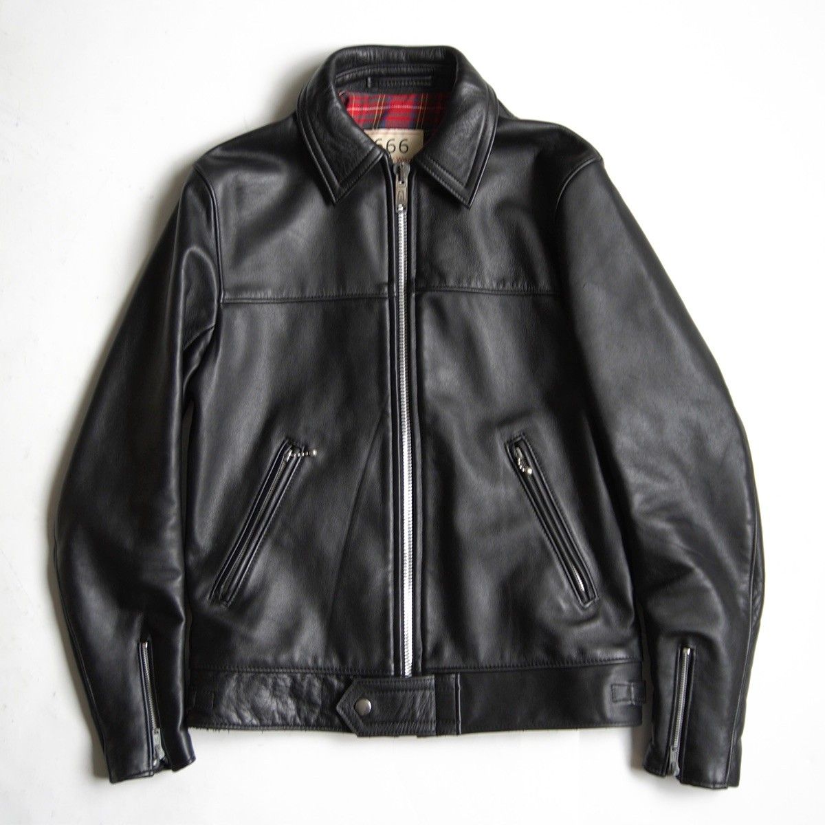 美品】666 triple six【ステアハイド シングルライダースジャケット