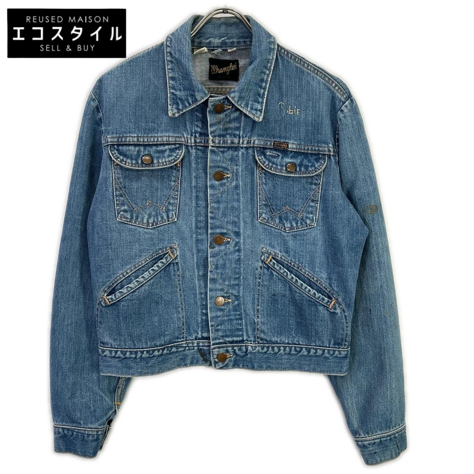 Wrangler　ラングラー　ブルー 124MJ 70s 黒タグ デニムジャケット　38