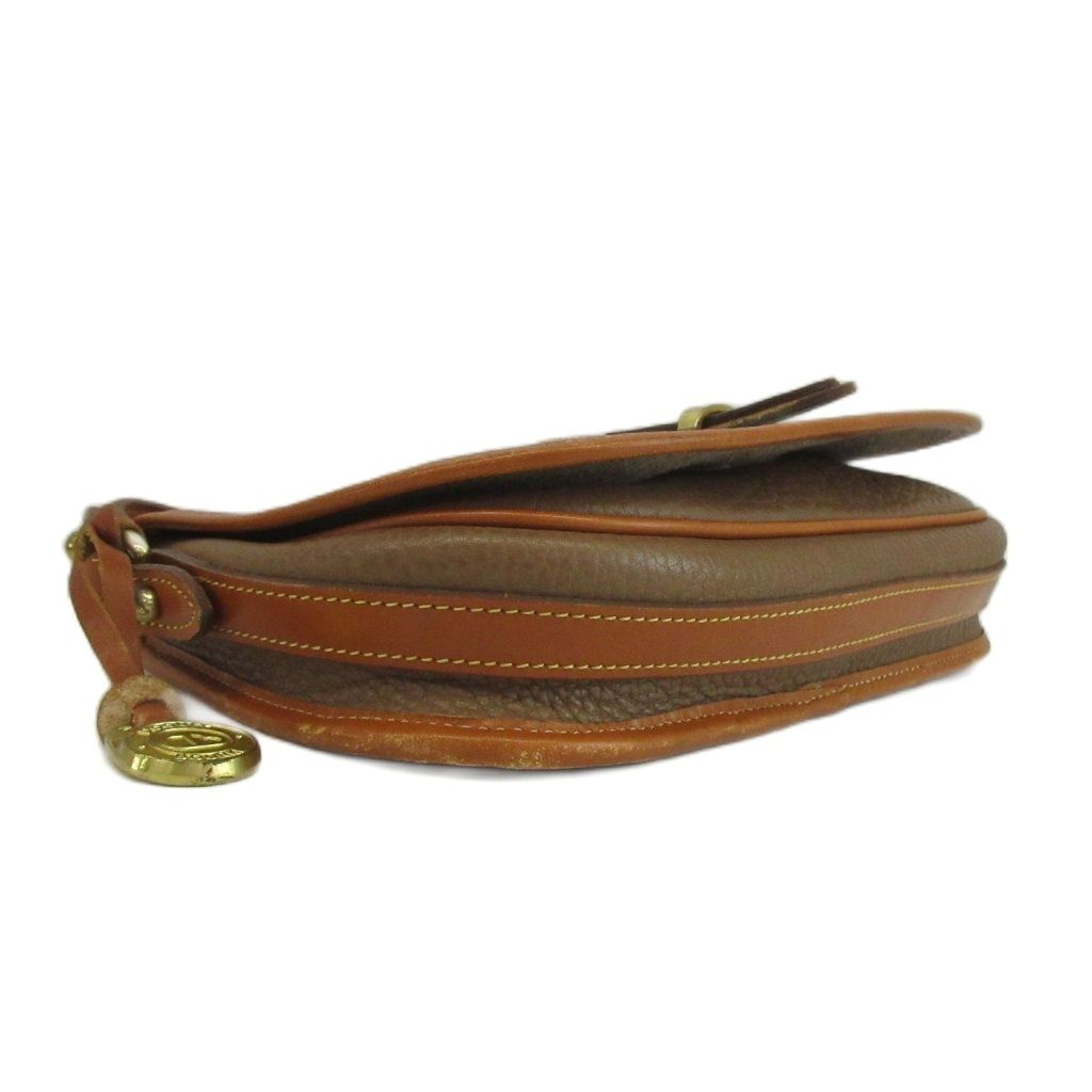 DOONEY&BOURKE ダークブラウン レザー ショルダーバッグ ドゥーニーアンドバーク DOONEY&BOURKE ショルダーバッグ シボ革