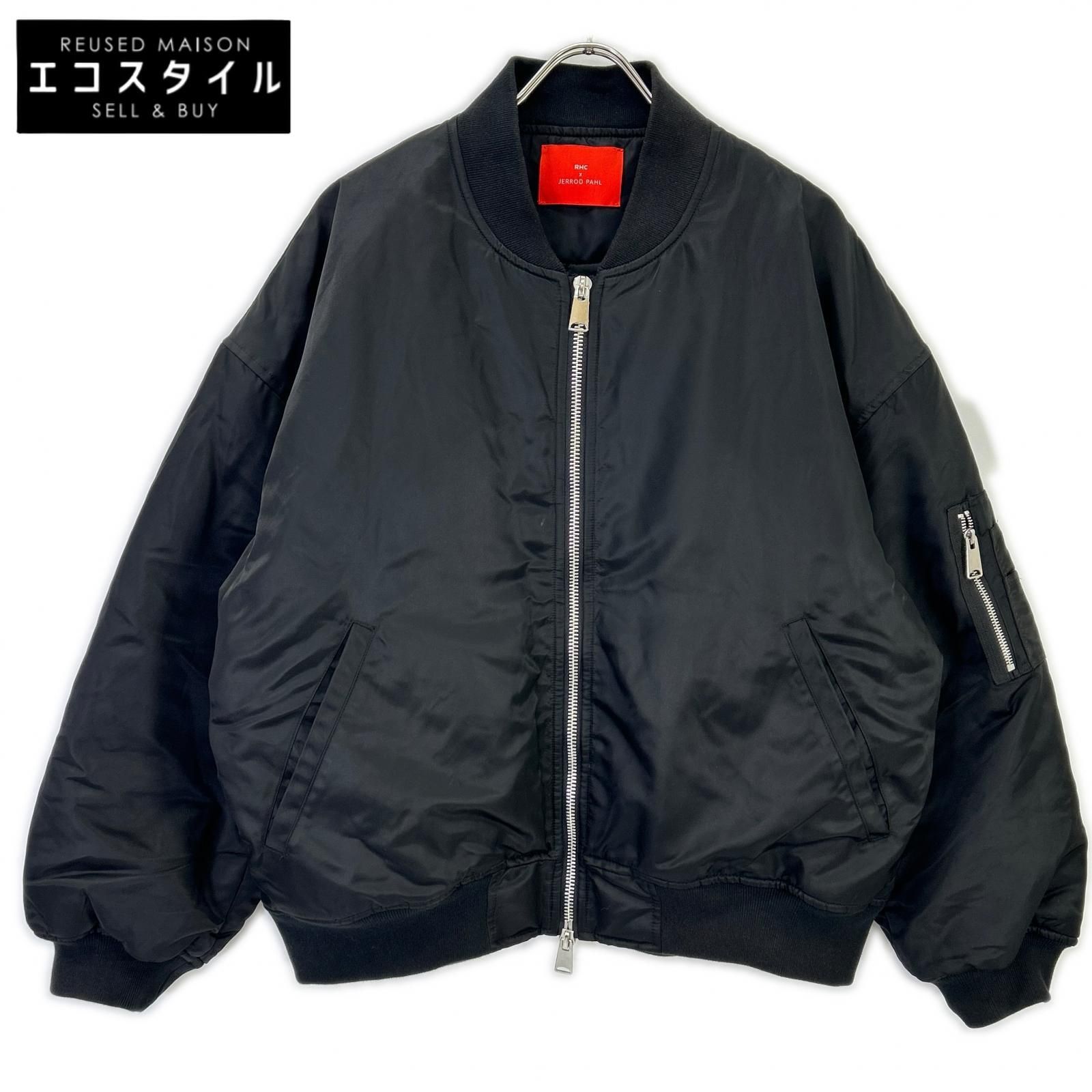 RHC Ron Herman　RHCロンハーマン　×JERROD PAHL 4220400126 ブラック ナイロン キルトライニング BOMBER JACKET/ボンバージャケット　L