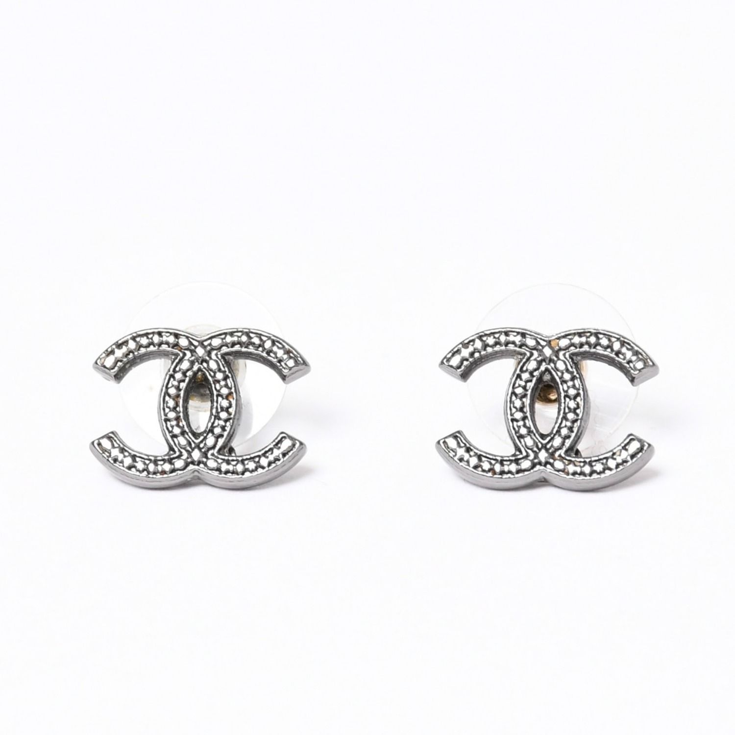 極美品 CHANEL シャネル ピアス ココマーク スターバースト A15C メタル earrings COCO Starburst A15C metal 美品 中古 4a000656