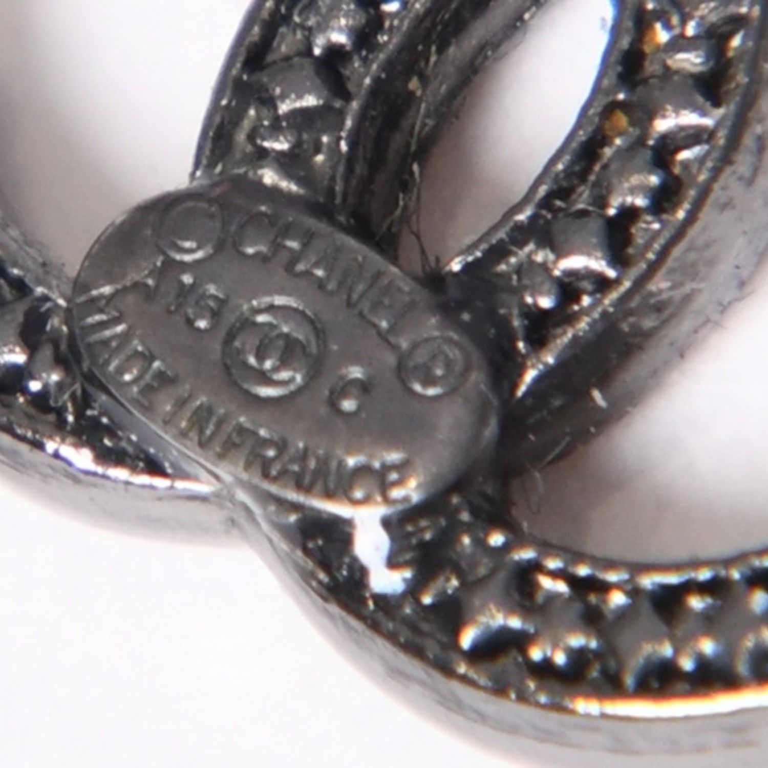 極美品 CHANEL シャネル ピアス ココマーク スターバースト A15C 
