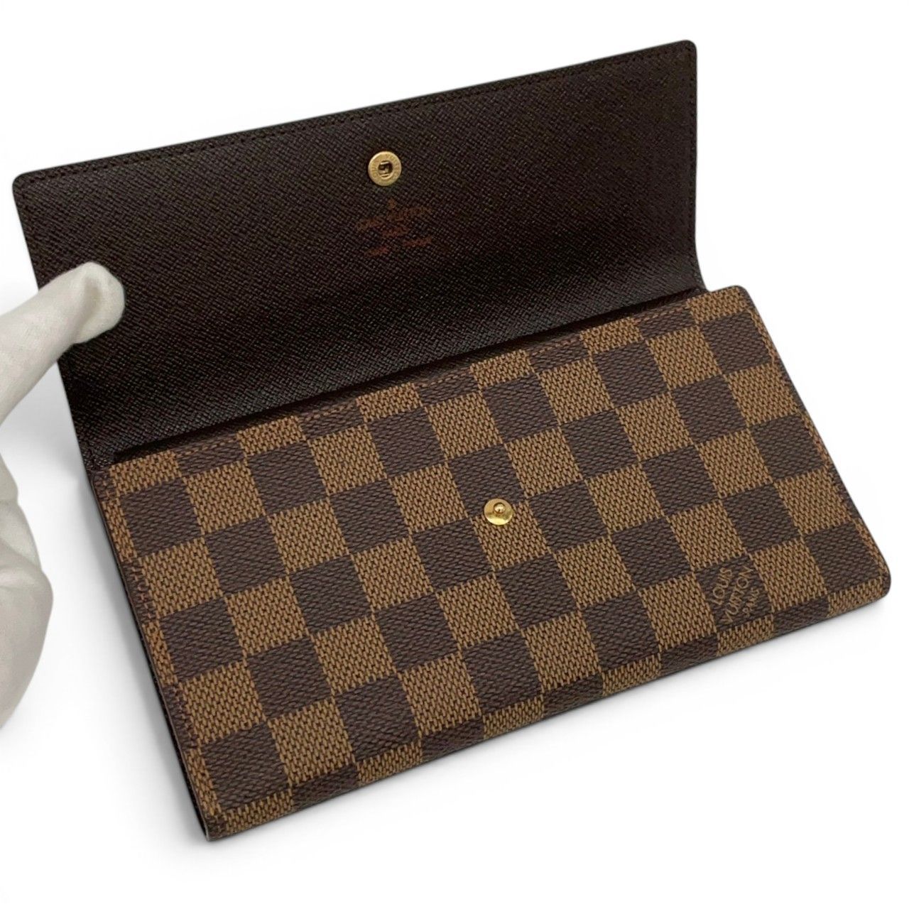 超極美品】ルイヴィトン Louis Vuitton 三つ折り長財布 ポルト