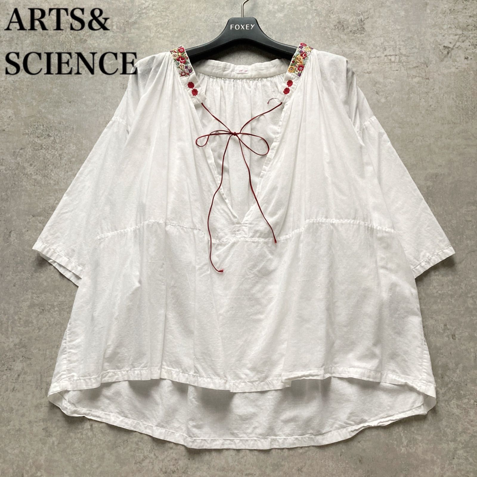 アーツアンドサイエンス ARTS&SCIENCE 日本製 綿100% ブラウス 
