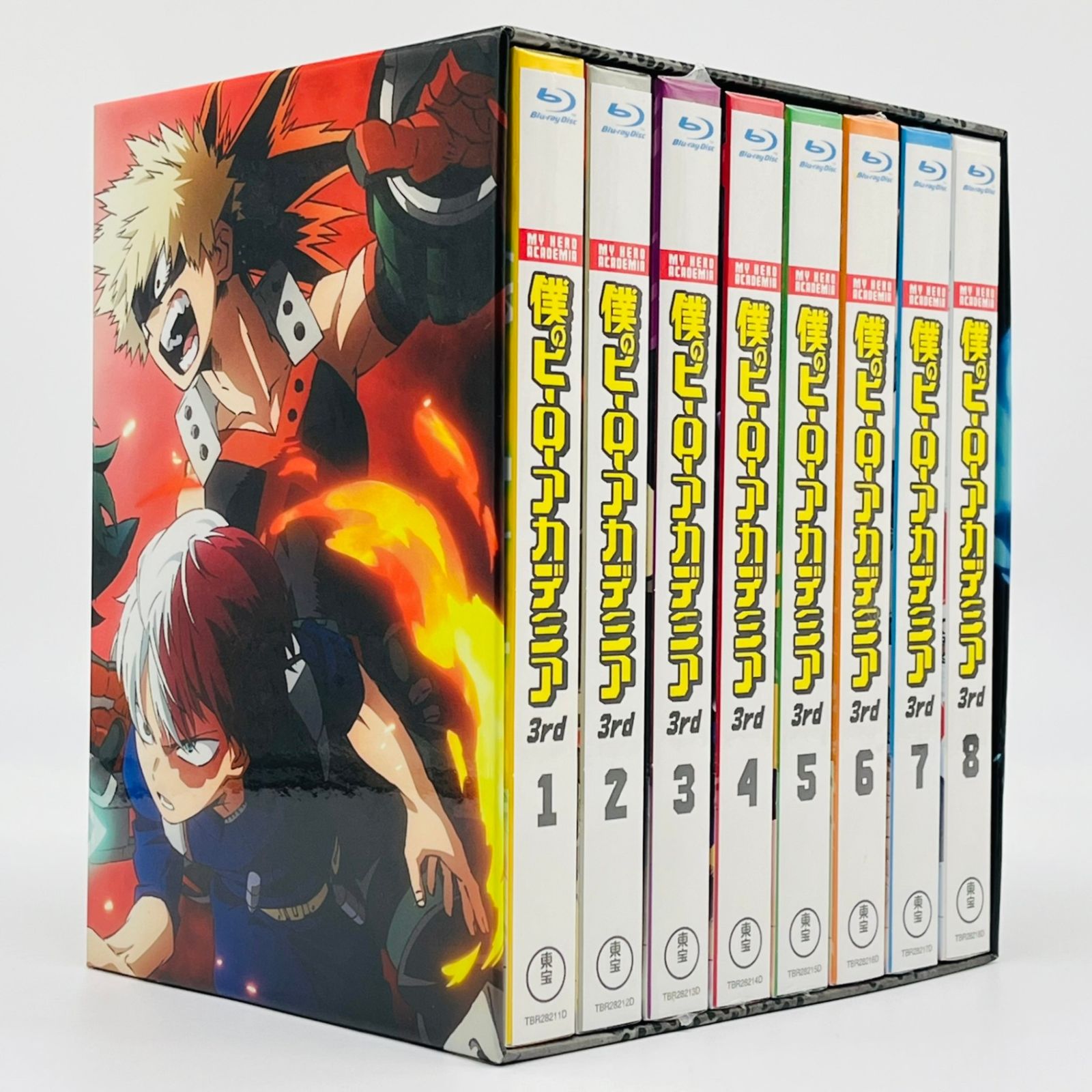 【未開封】【Blu-ray】僕のヒーローアカデミア 3rd 初回生産限定版 ブルーレイ 全8巻セット 全巻収納BOX付き #ma