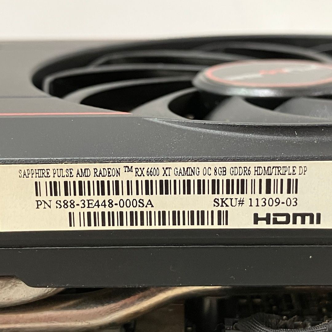 SAPPHIRE PULSE RADEON RX 6600 XT 8GB GDDR6 グラフィック ボード PC