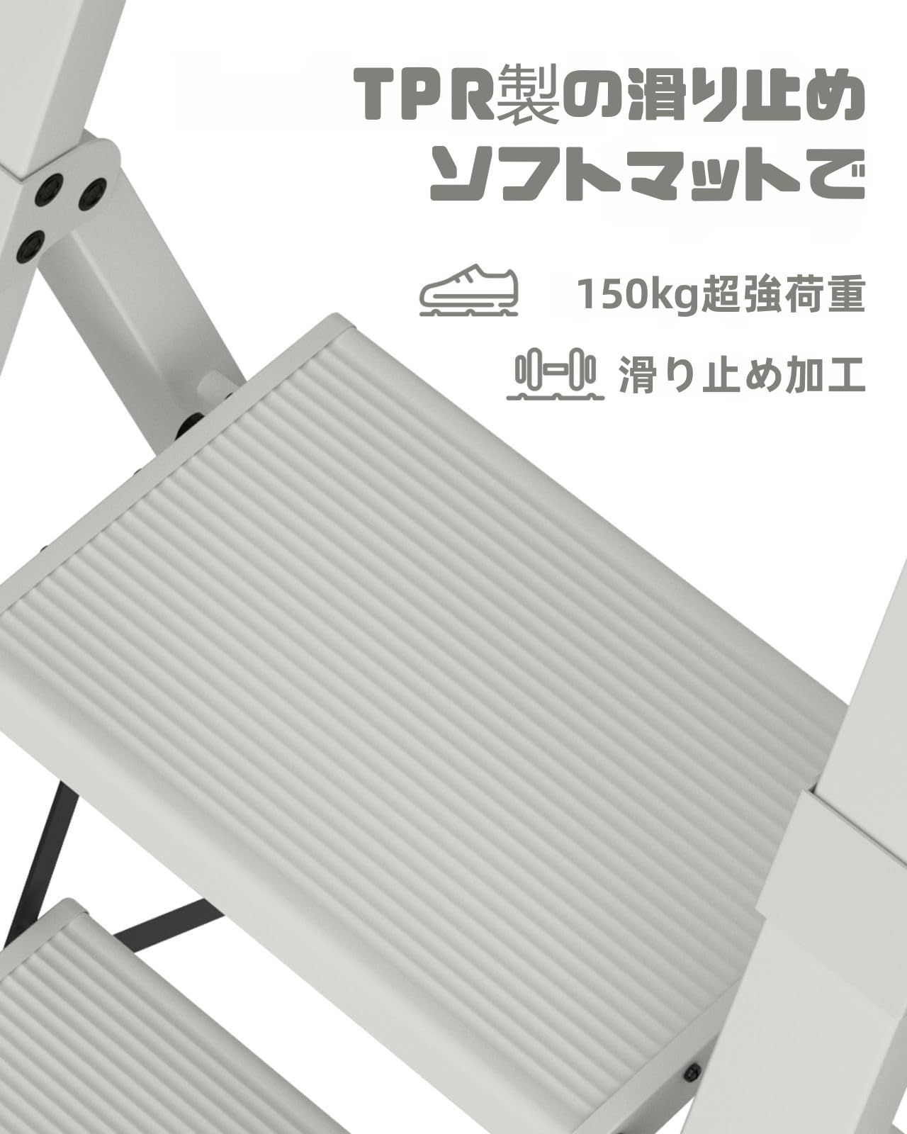 4段 脚立 雲煙グレー(くすみ系) 扶手付き|折りたたみ式 アルミ製 上段ワイドステップ 軽量耐荷重150kg 省スペース収納 室内・屋外兼用おしゃれ踏み台 0 4段 脚立 雲煙グレー(くすみ系) 扶手付き|折りたたみ式 アルミ製 上段ワイドステップ 軽量耐荷重150kg 省スペース収納 室内・屋外兼用おしゃれ踏み台 0