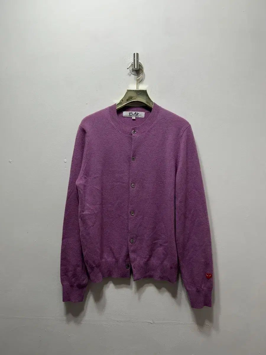 正規品 COMME des GARCONS PLAY カーディガン PURPLE レディース M