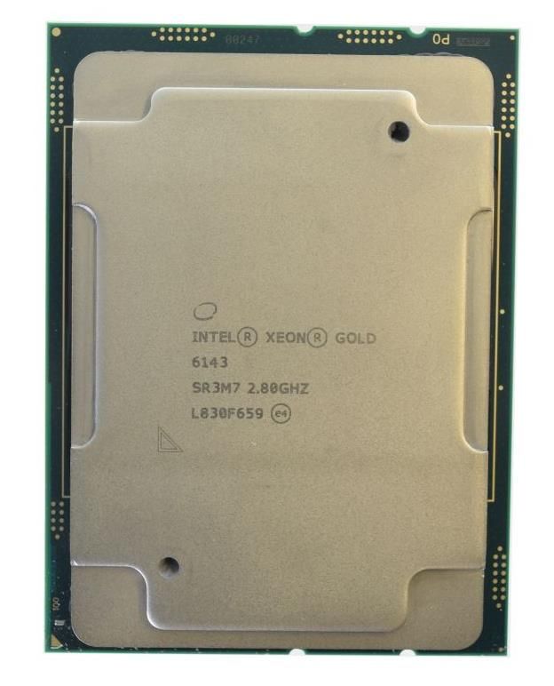 Intel Xeon Gold 6143 SR3A7 16C 2.8GHz to 3.7GHz LGA3647 22MB 165W DDR4-2666 14NM