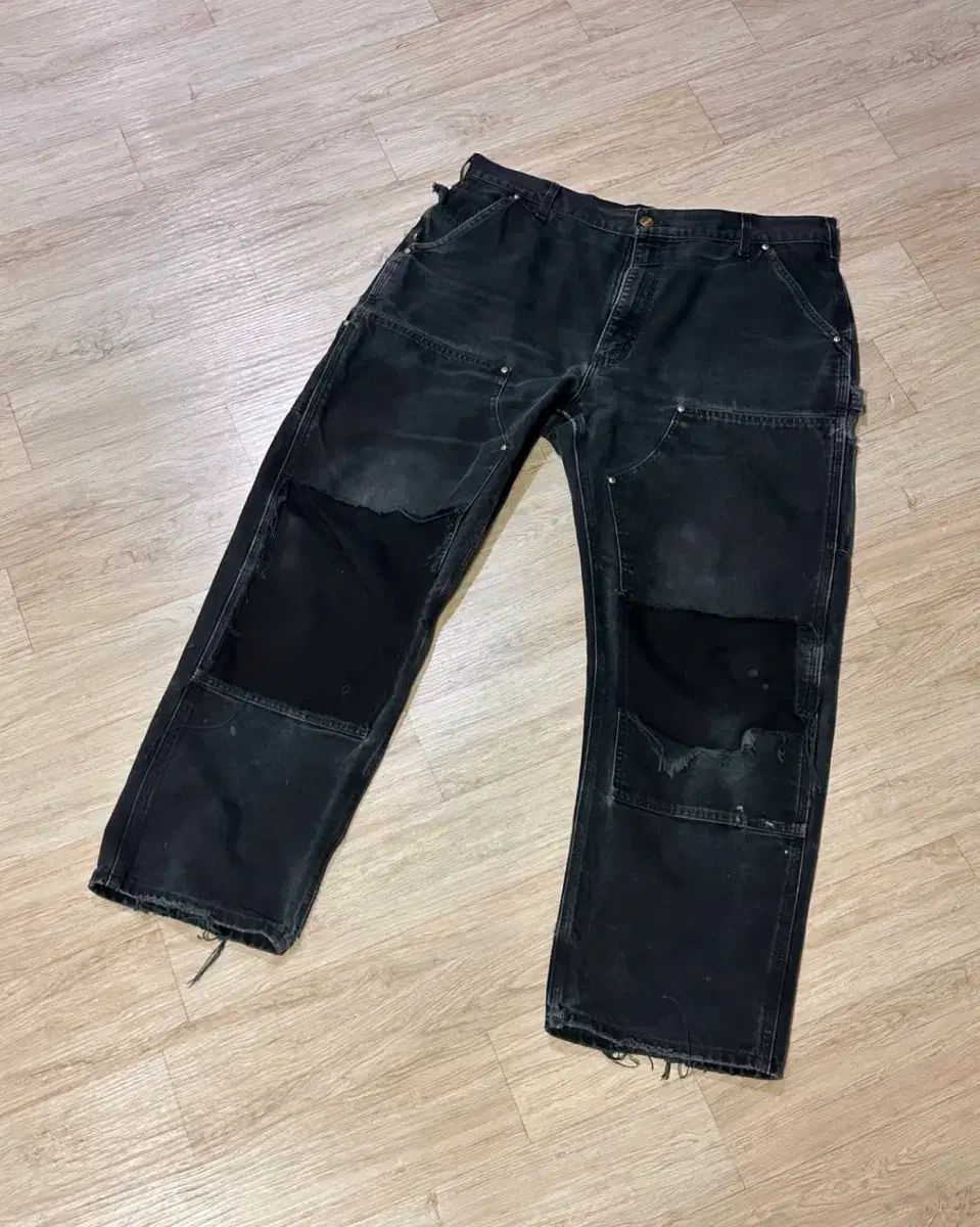 Carhartt ダブルニー ブラック 38