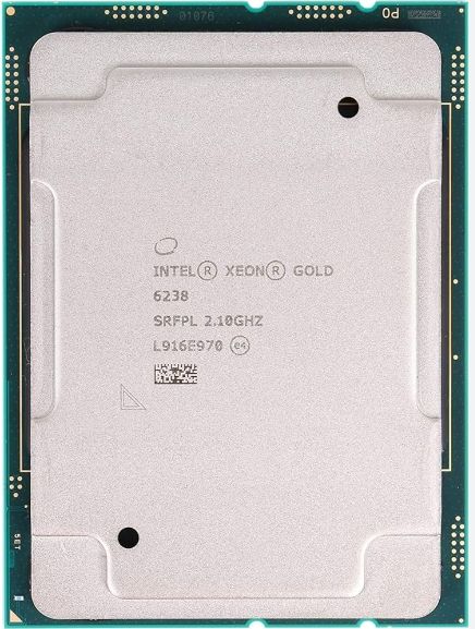 Intel Xeon Gold 6238 SRFPL 22C 2.1GHz to 3.7GHz LGA3647 30.25MB 140W DDR4-2933