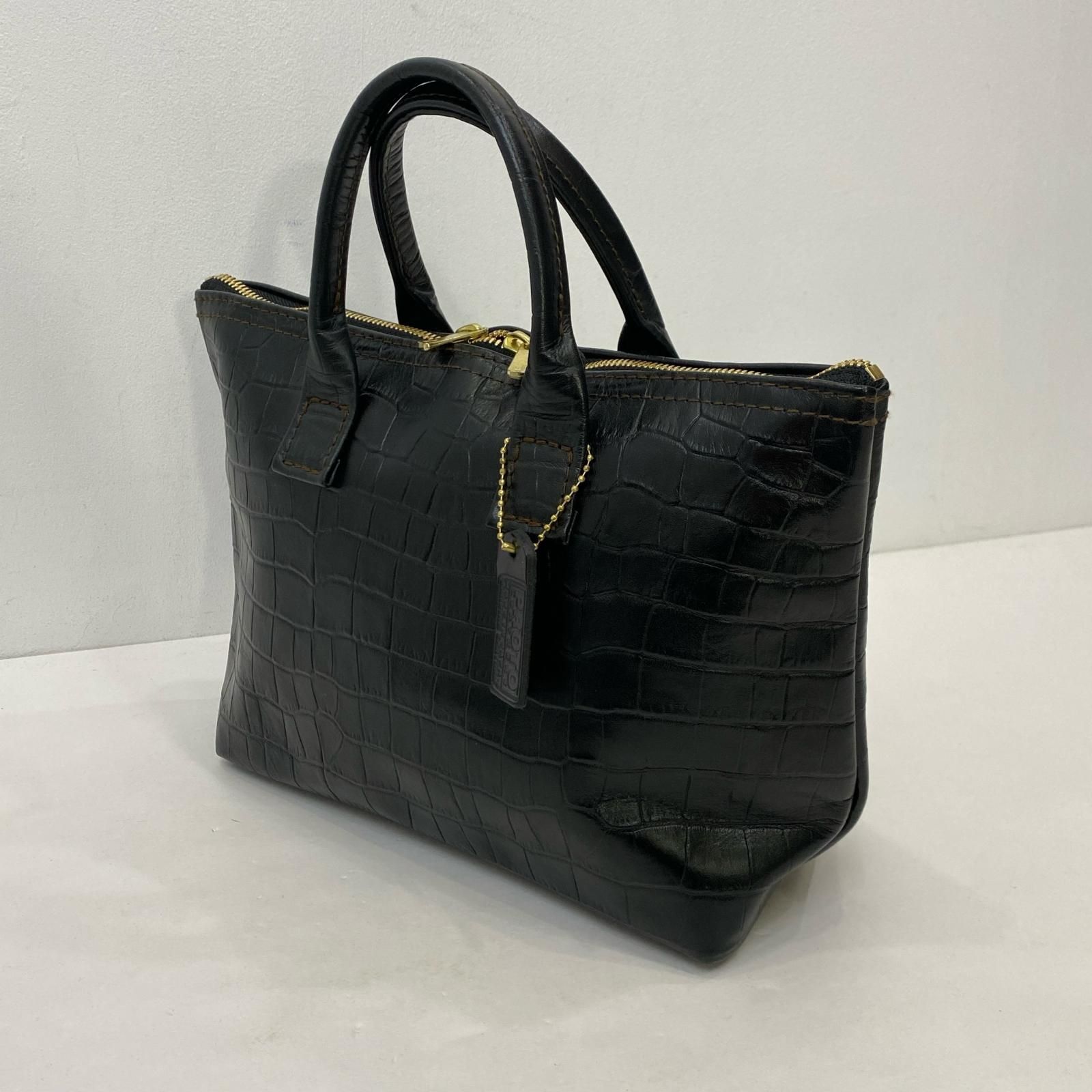 【姫路東店】 中古 PROTO LEATHERS｜プロトレザーズ ハンドバッグ ブラック 【121】